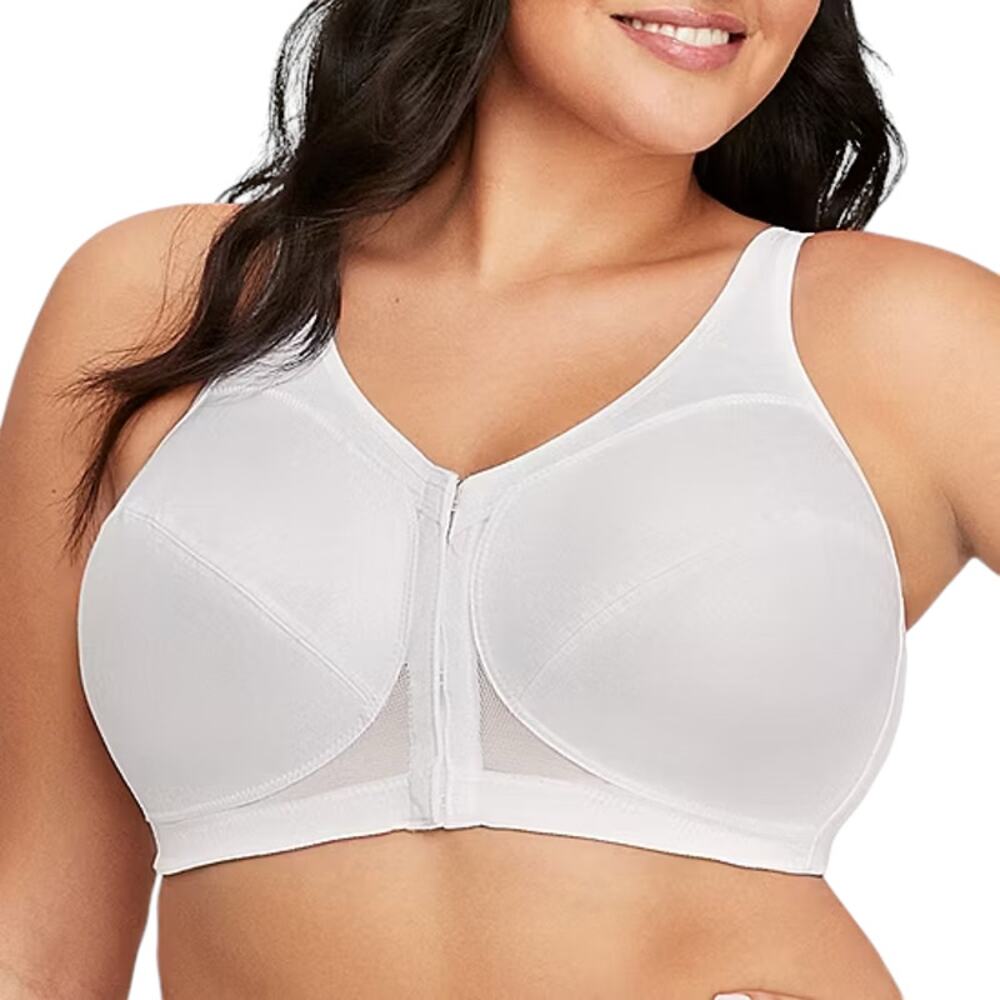 Glamorise Magic Lift Posture Back Support Unlined Wireless Bra Size 40D